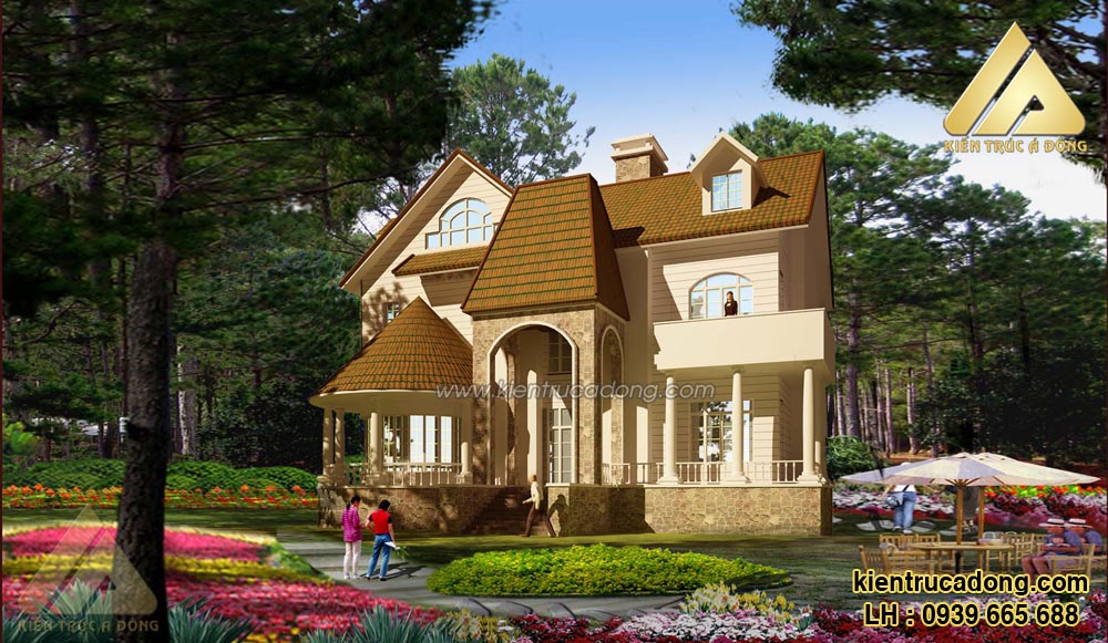 Mãn mãn với mẫu thiết kế biệt thự Pháp cổ điển tại Thái Bình