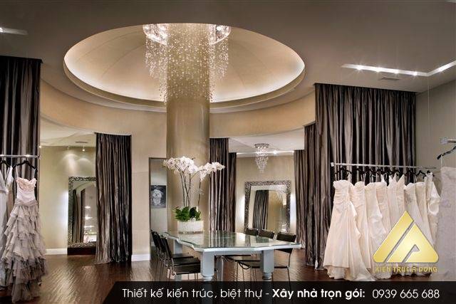 Mẫu nội thất showroom áo cưới